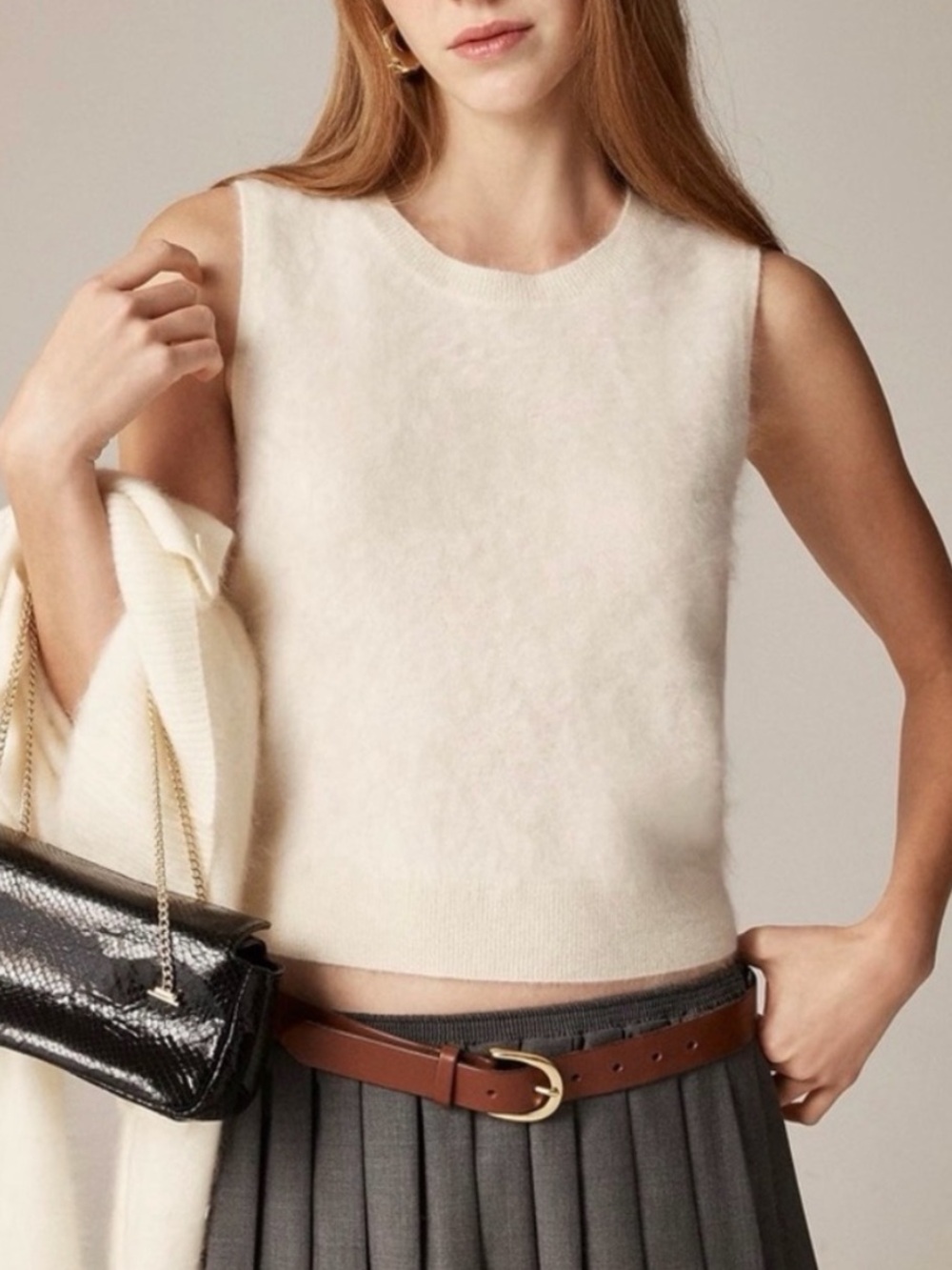 J Crew Brushed Cashmere Top